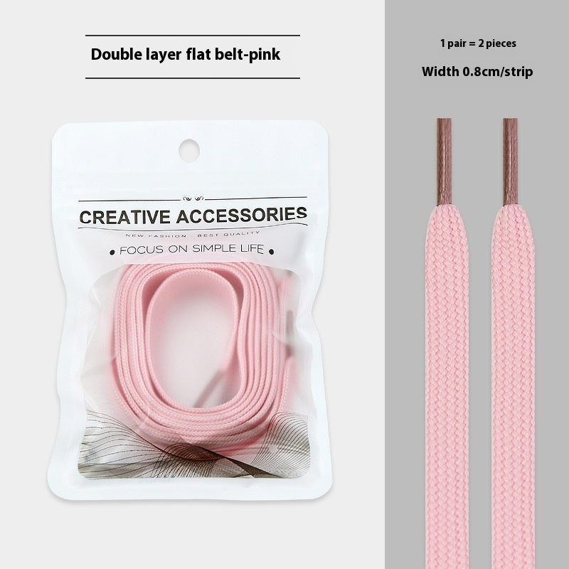 White Shoes Colorful Bandlet Shoelaces