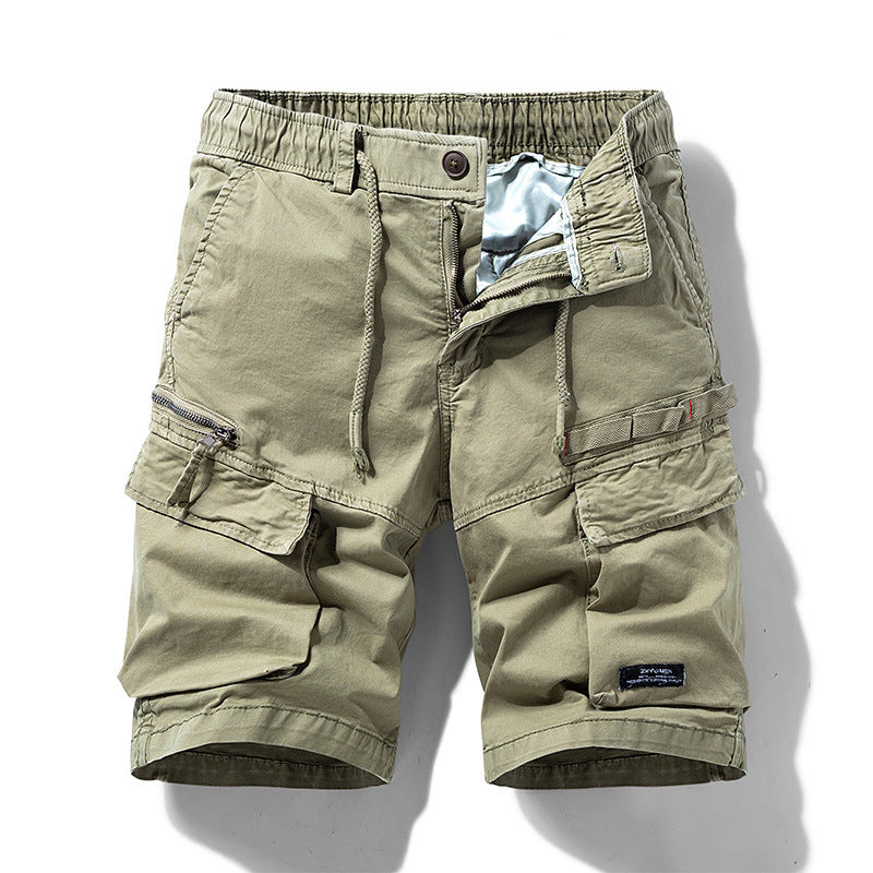 Men's Summer New Zipper Multi-pocket Shorts