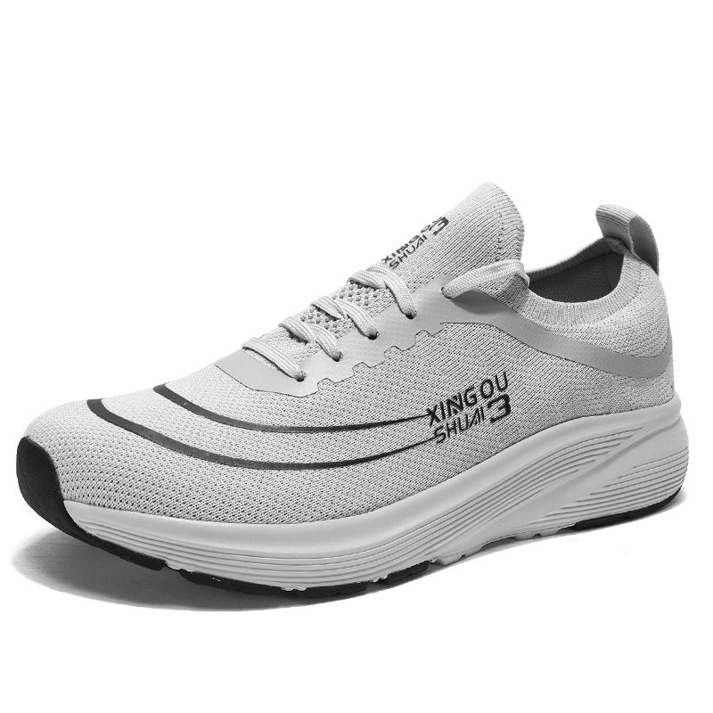 Wide Sole Flyknit Mesh Shoes Sports