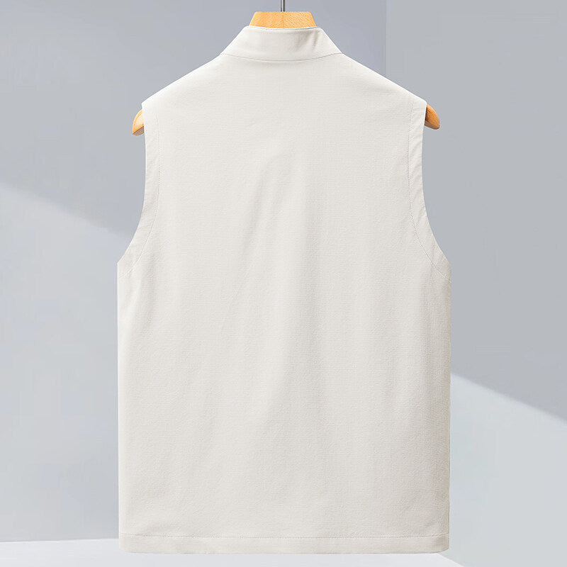 Men's Casual Sleeveless Jacket Non-ironing Anti-wrinkle
