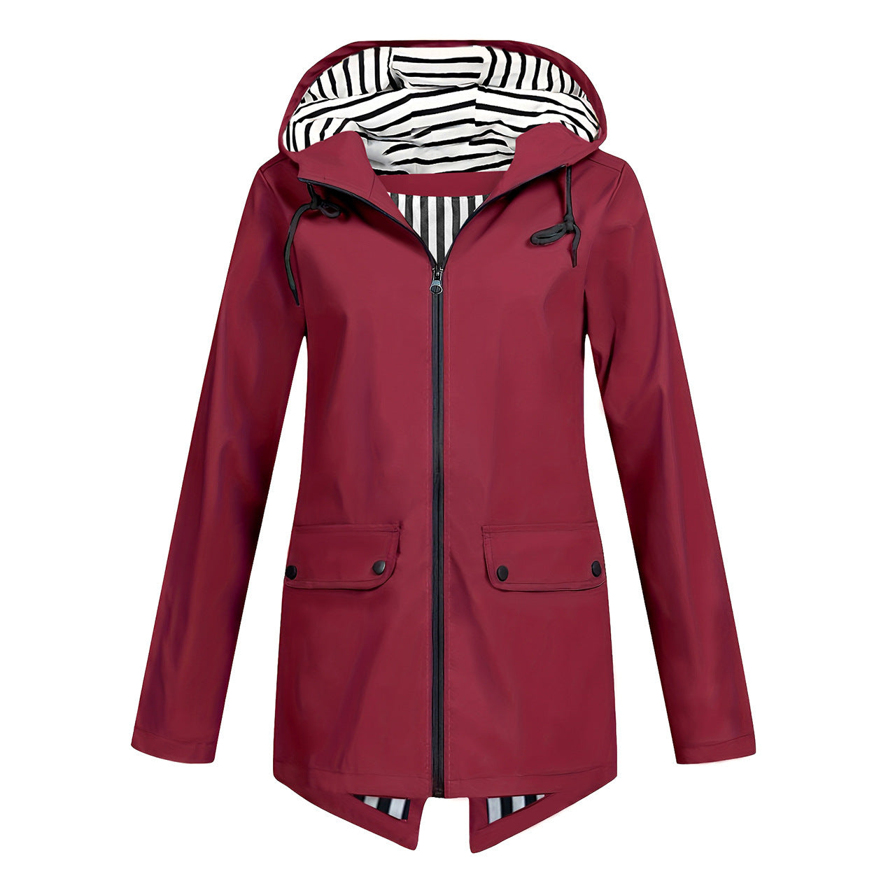 Women's Zipper Hooded Outdoor Windproof Thin Coat
