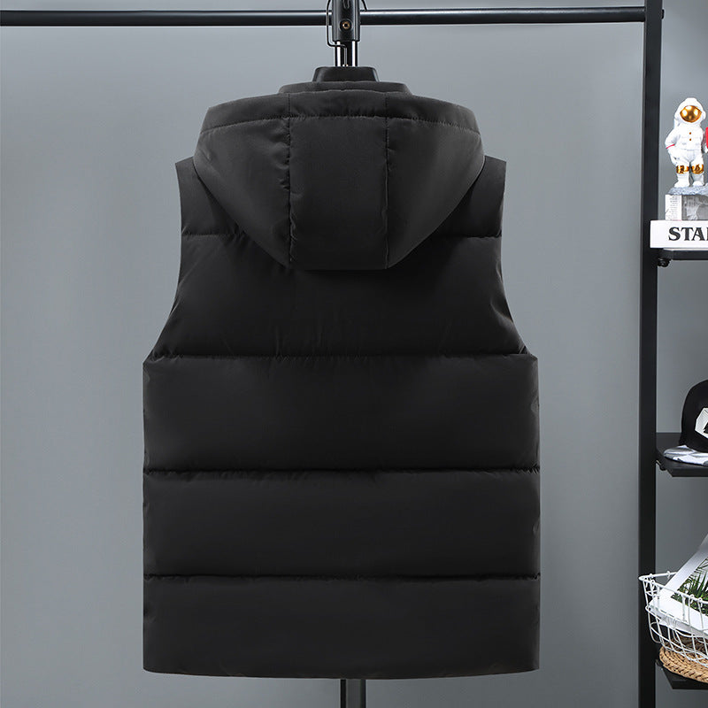 Warm Thickened Solid Color Vest For Men