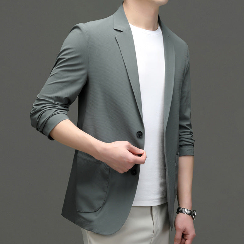 Ice Silk Suit Men's Thin Type Sunscreen Casual Jacket