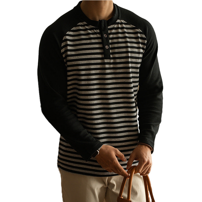 Men's Spring Leisure Loose Bottoming Shirt Men