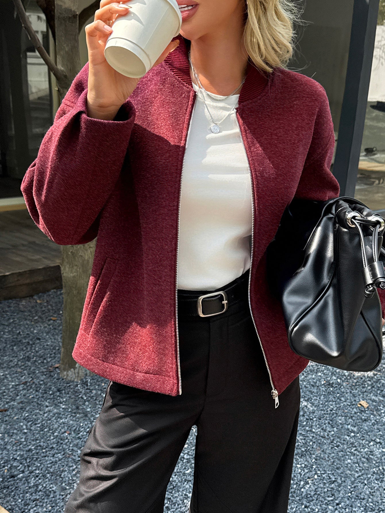 Casual Long-sleeved Vest Jacket Coat Women's Clothing