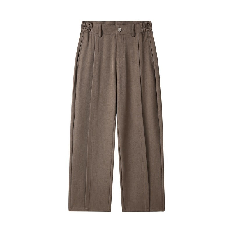 Loose Casual Suit Pants Versatile Straight Draping Effect Trousers