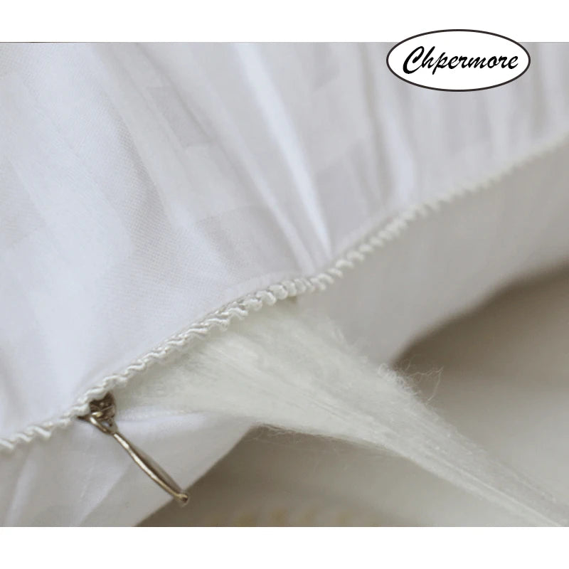 Chpermore 100% Mulberry Silk Pillow Orthopedic Neck Pillows 48*74cm Five-Star Hotel Memory Pillow for Sleeping Health