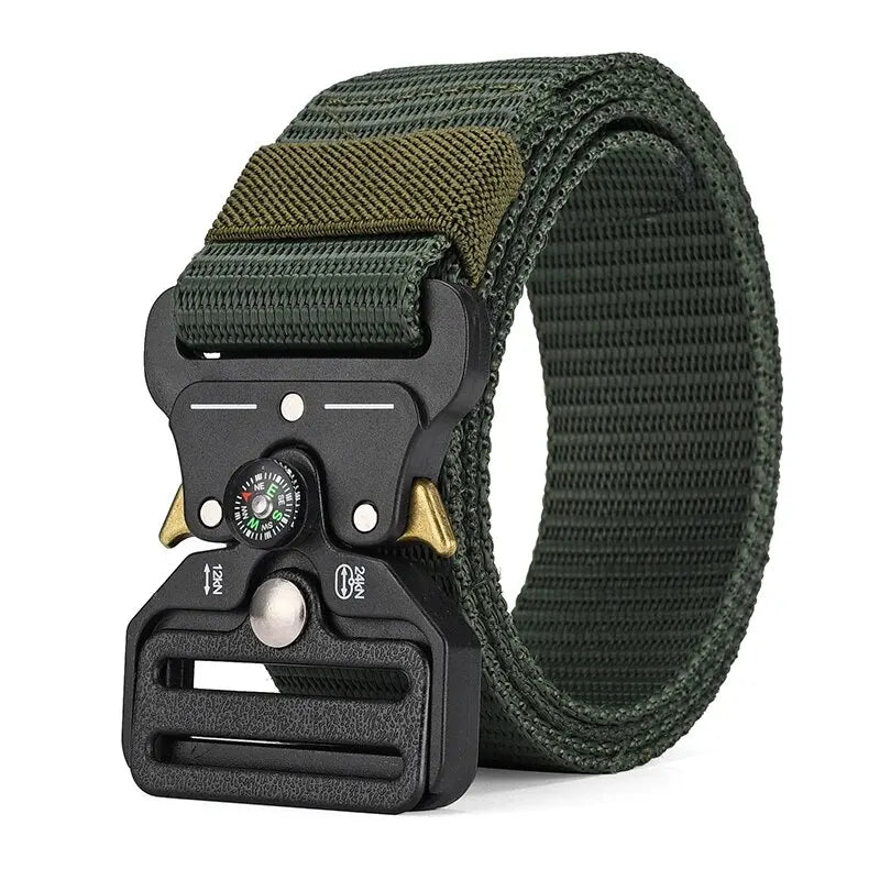 Men's Belt Outdoor Multi Function Compass Belt High Quality Canvas For Nylon Male Luxury Belts Women's Sports Jeans Neutral Belt