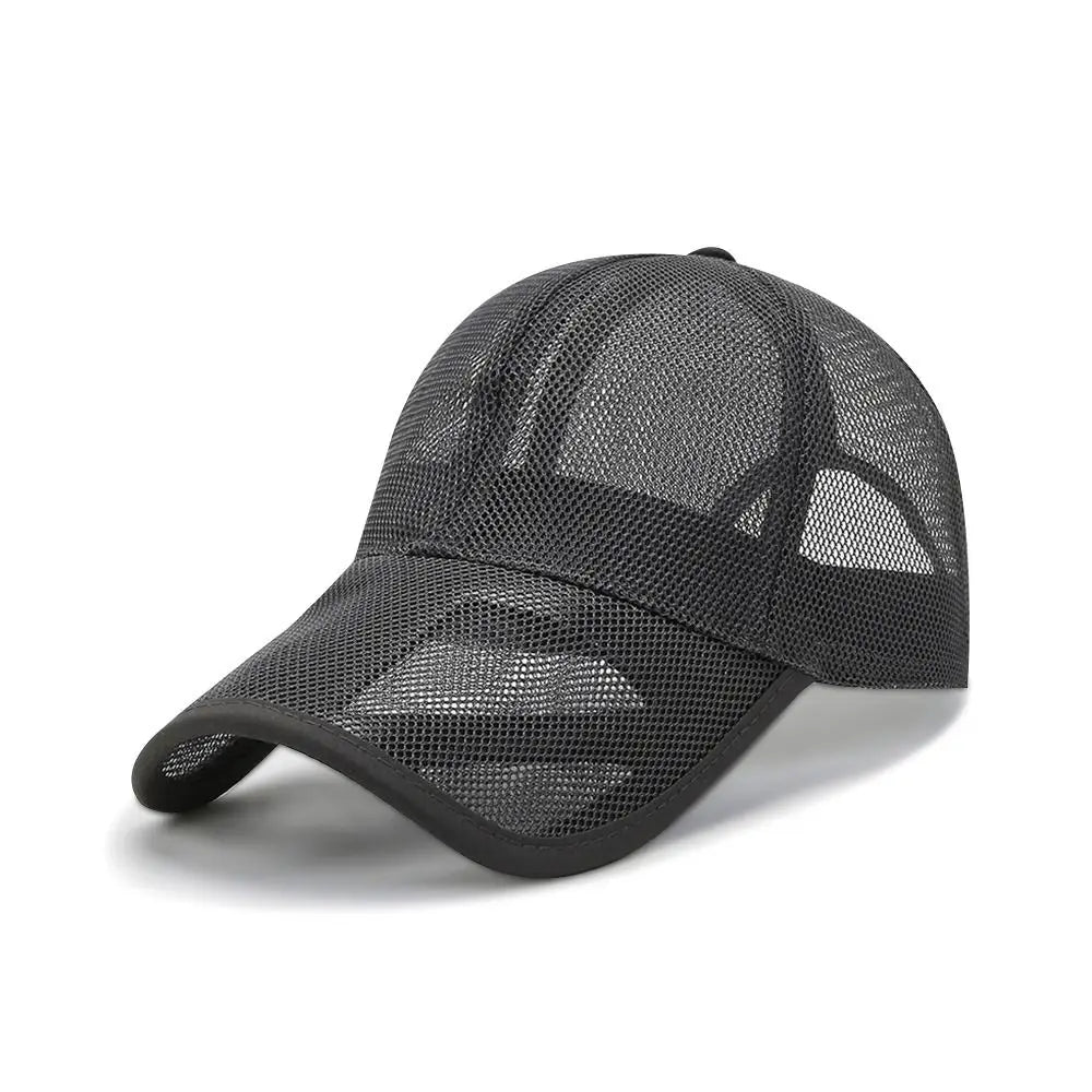 Breathable Fashion Adjustable Full Mesh Hats Baseball Cap Sun Protection Caps Summer Sunscreen Fashion Hats