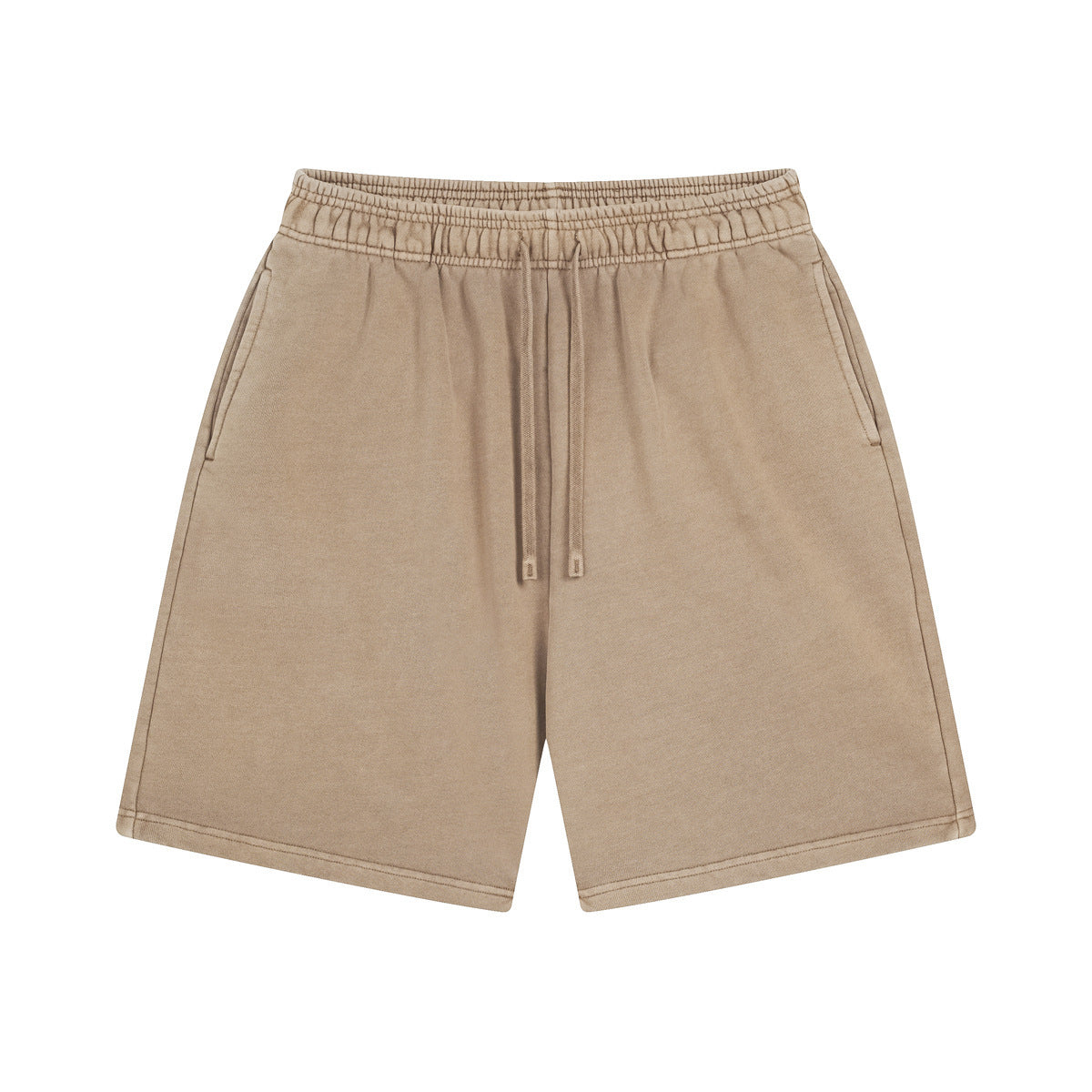 Washed Bi Pattern Dyed Vintage Terry Men's Sports Pure Cotton Shorts