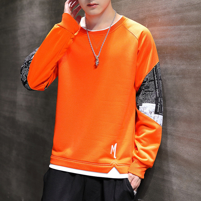 Men's Korean-style Trendy Handsome Loose Top Wear Middle School Casual Sweatshirt