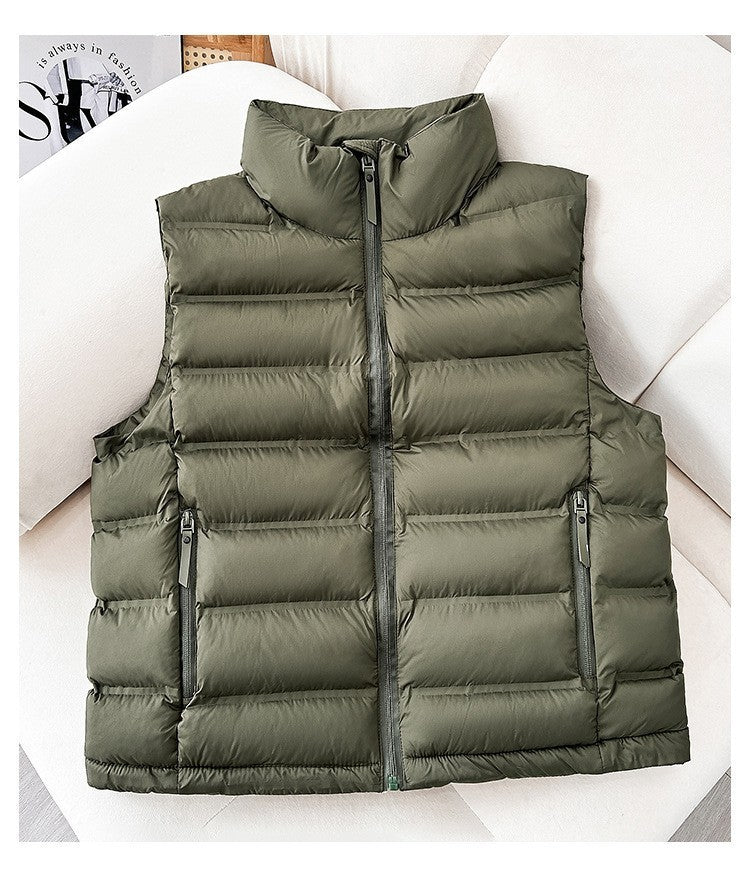 Down Cotton Lightweight Short Vest Autumn And Winter