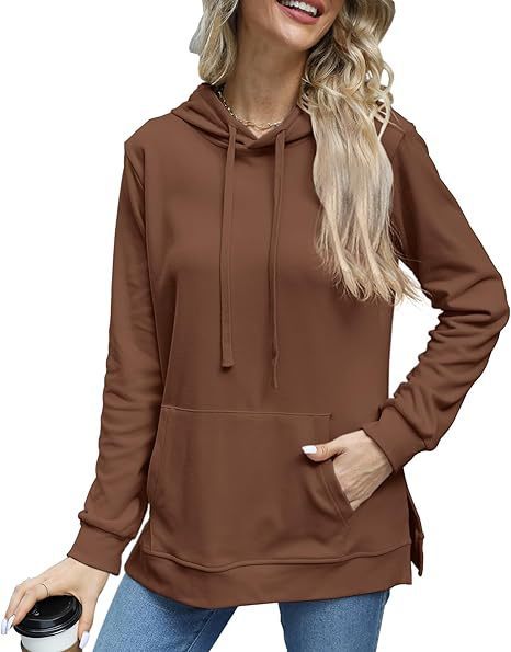 Casual Long Sleeve Sweatshirt Top With Pockets