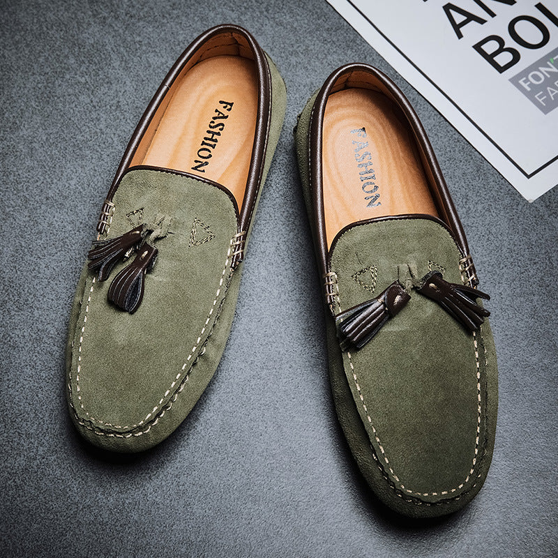 Pigskin All-match Men's Tods Casual Shoes Street Hipster High