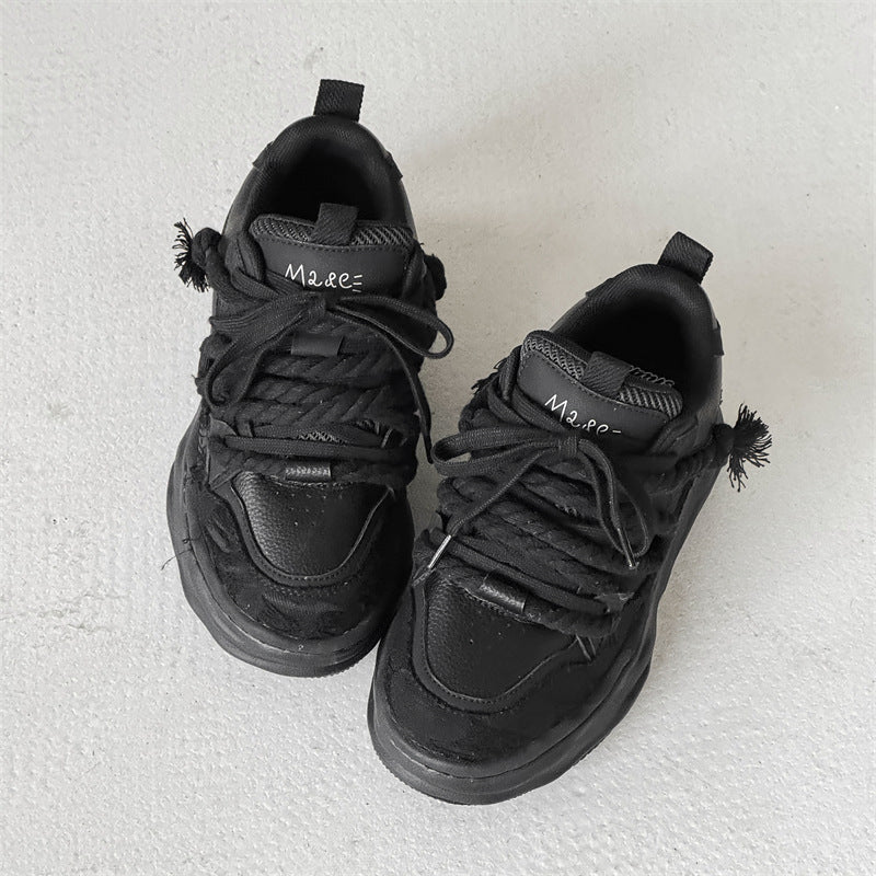 Dissolved Bottom Invisible Height Increasing Casual Shoes