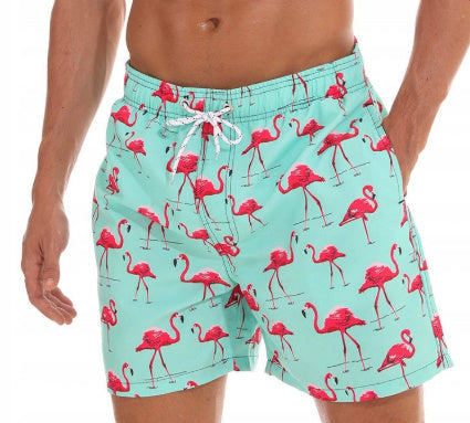 Beach Pants Men's Sports Eagle Pattern Printed Shorts