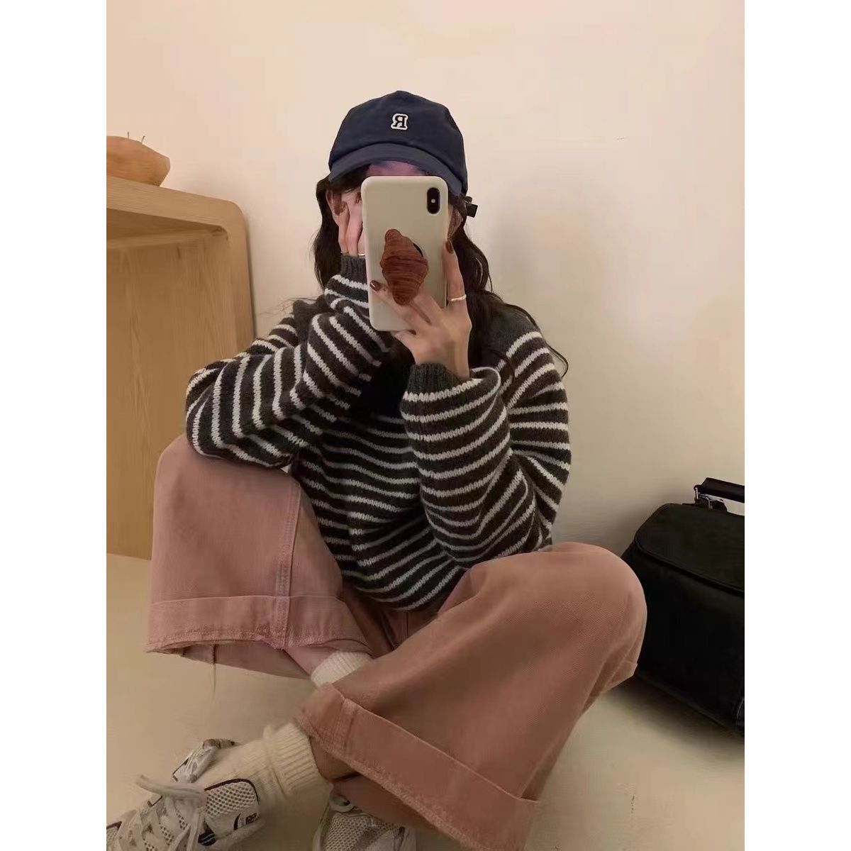 Striped Pullover Women's Spring And Autumn