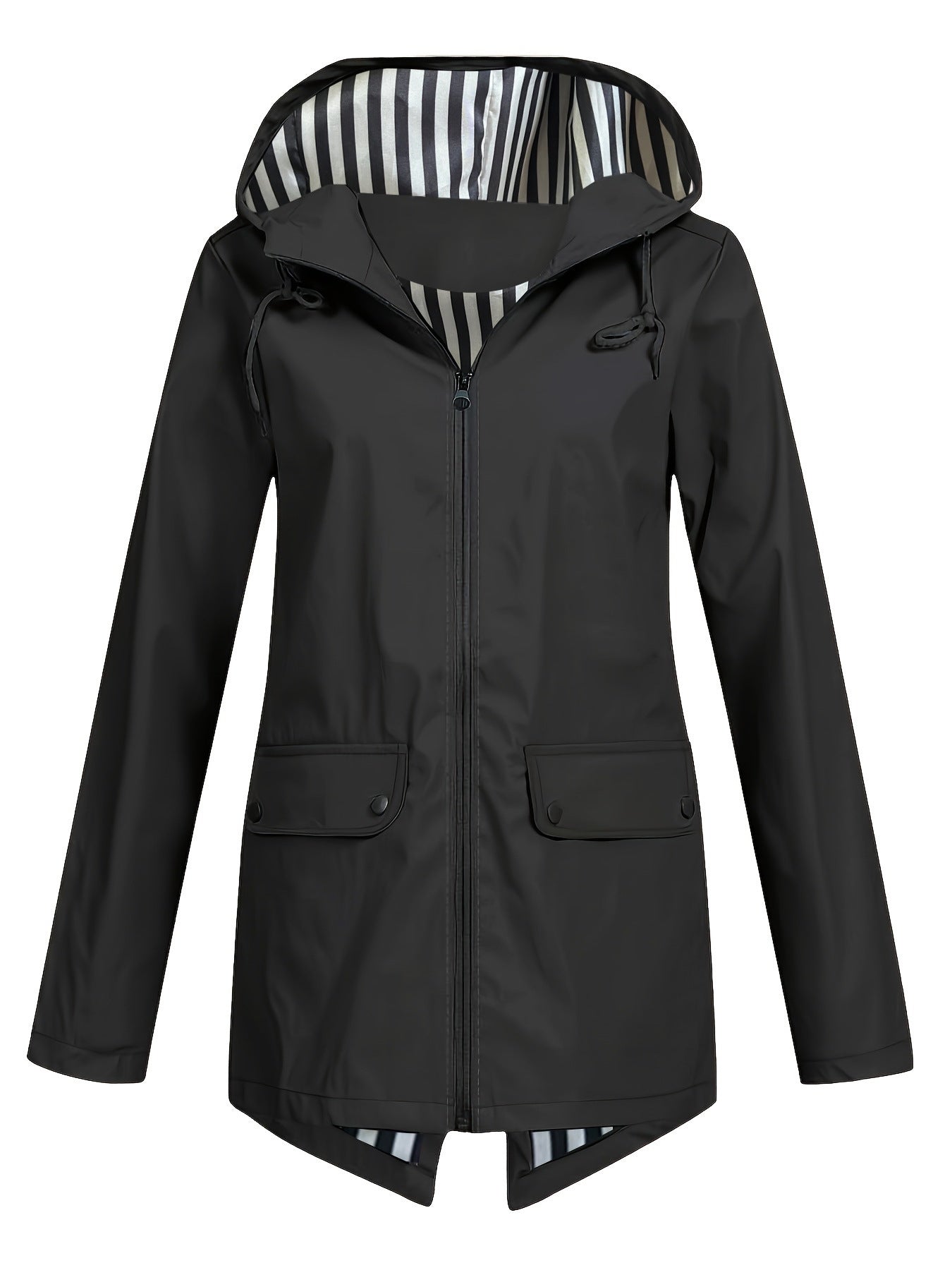 Women's Zipper Hooded Outdoor Windproof Thin Coat