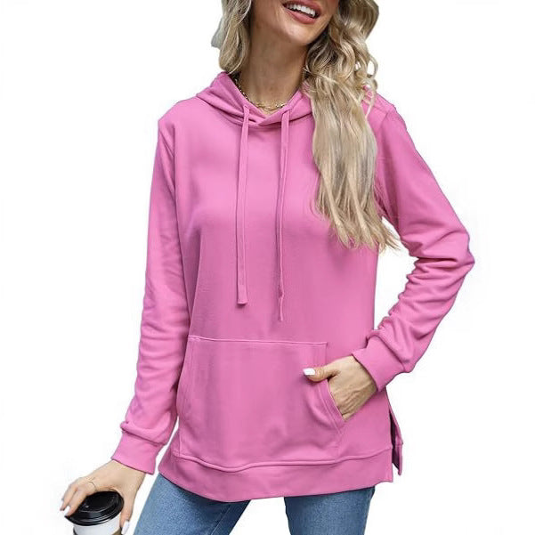Casual Long Sleeve Sweatshirt Top With Pockets