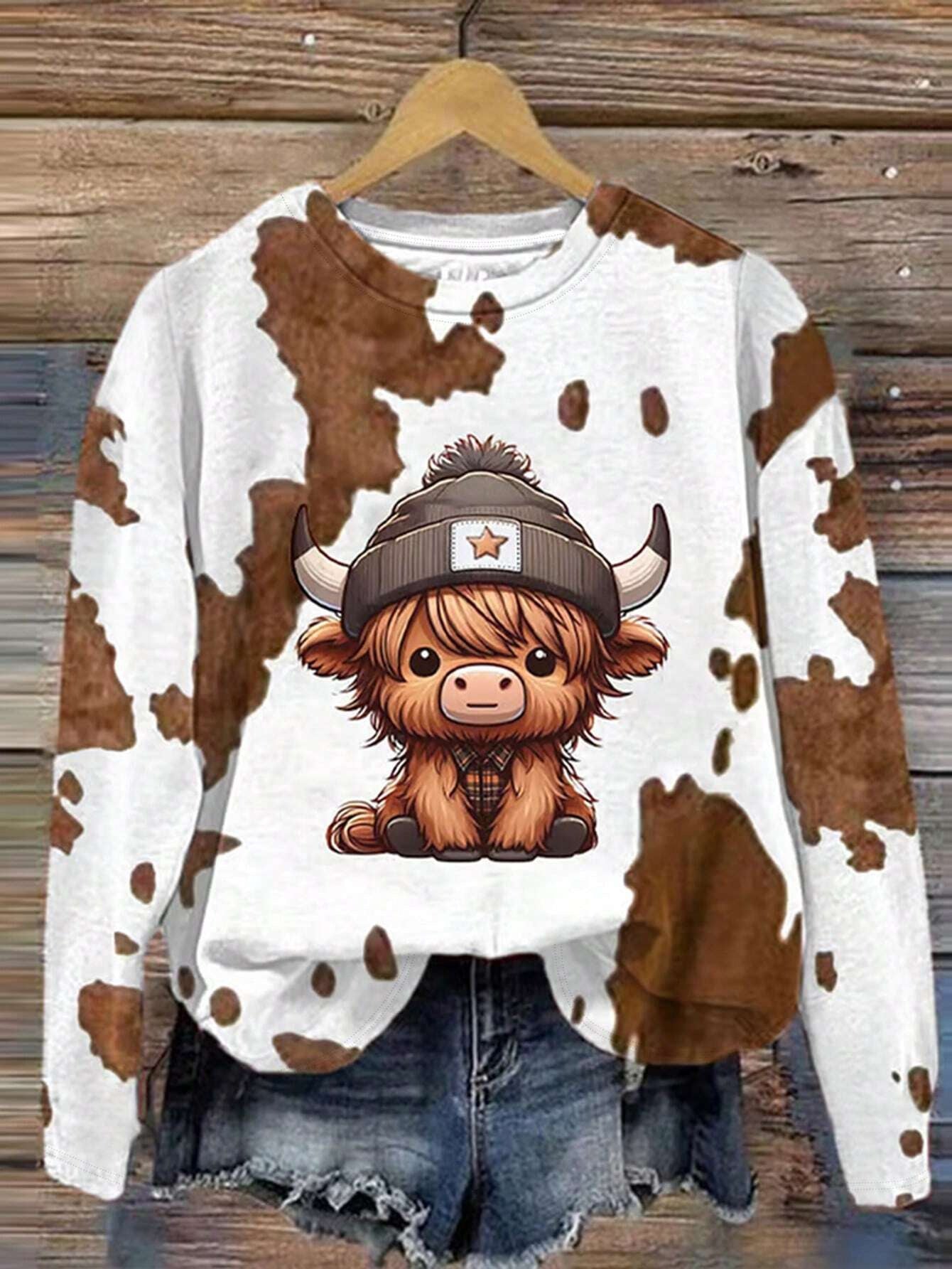 Fashion Casual Printed Long Sleeve Women