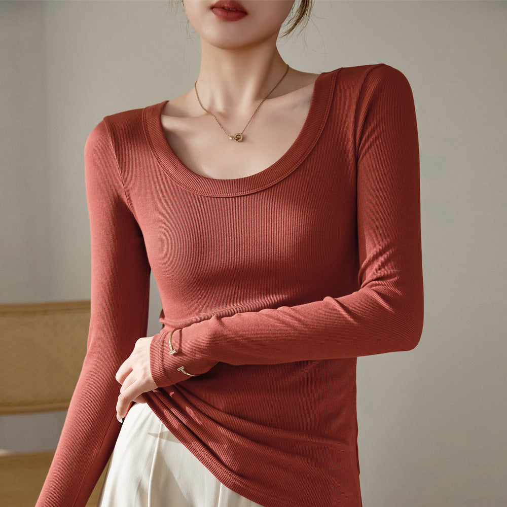Loose Slimming Cotton Women's Long T-shirt