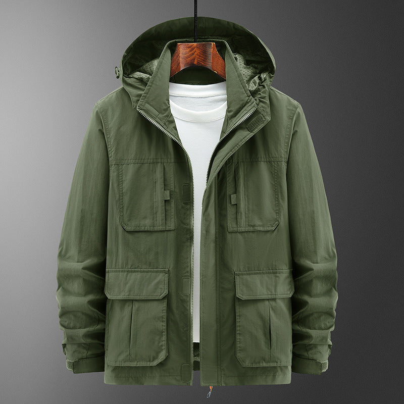 Men's Fashion Casual Loose Outdoor Shell Jacket
