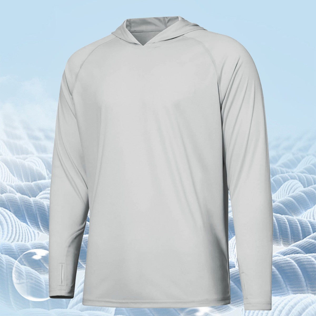 Outdoor UV-proof Fishing Long Sleeve Hooded Thin Top Protection