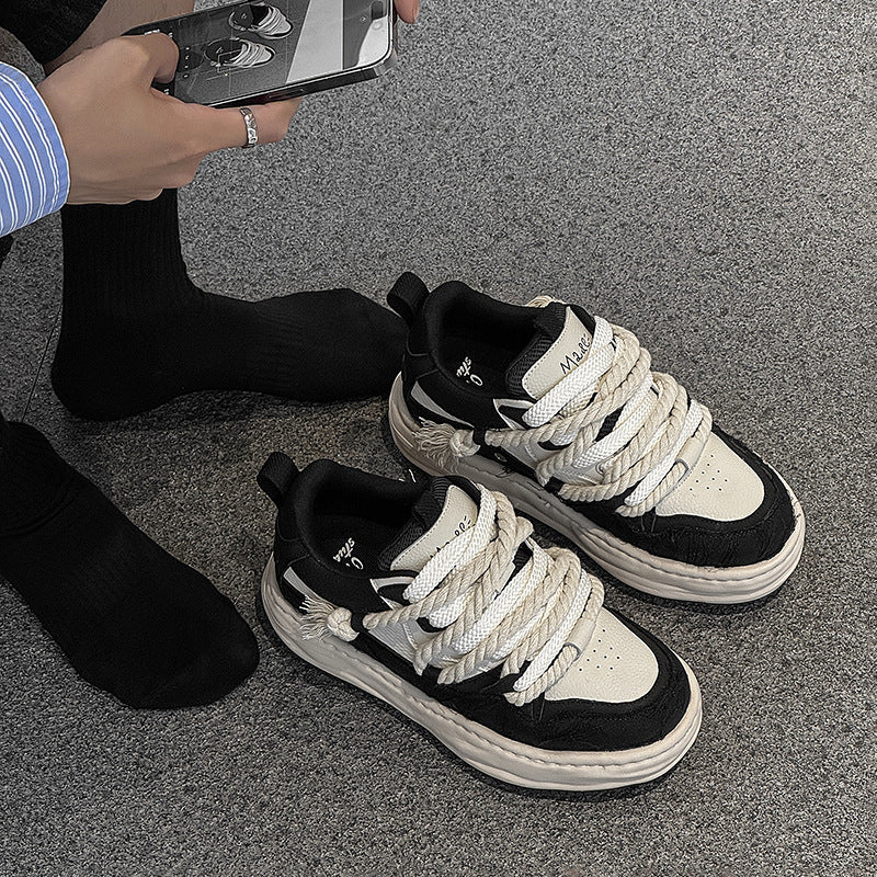 Dissolved Bottom Invisible Height Increasing Casual Shoes