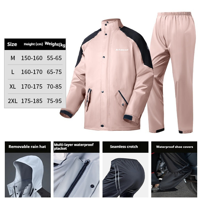 Men's Take-out Rider Adult Motorcycle Rainproof Riding Motorcycle Raincoat