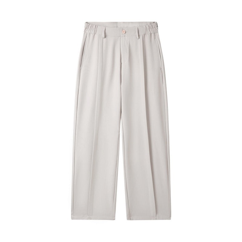Loose Casual Suit Pants Versatile Straight Draping Effect Trousers