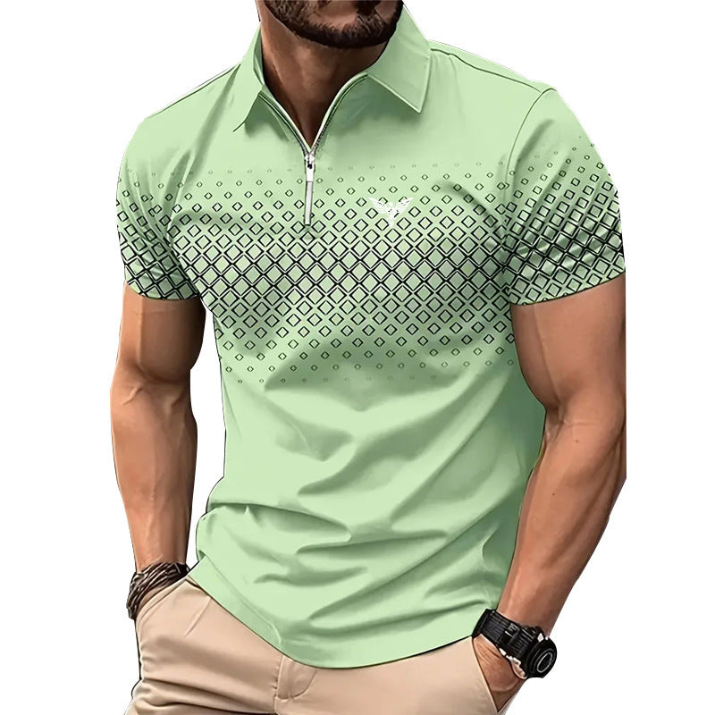 Men's Personality Summer Fashion Sports Short Sleeve