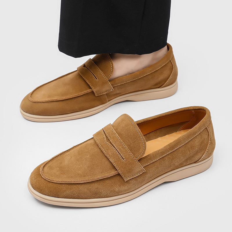 Gommino Suede Men's Soft Bottom Slip-on Casual Shoes