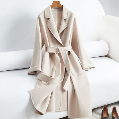 Extended European And American Bathrobe Baggy Coat