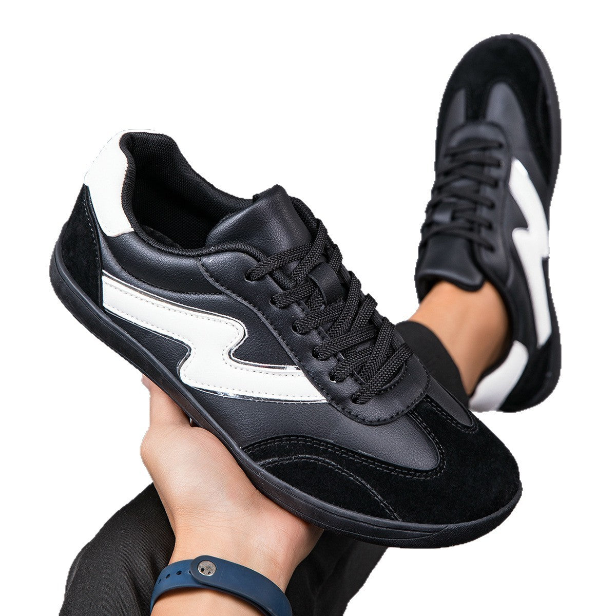 Plus Size Men's Shoes Wide Head Fashion Casual Sneaker