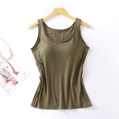 Fashion Personality Padded Strap Vest For Women