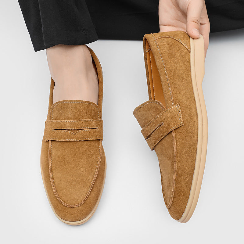 Gommino Suede Men's Soft Bottom Slip-on Casual Shoes