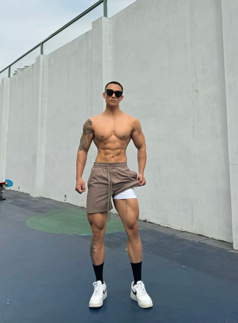 Ice Silk Quick-drying Double-layer Shorts For Men