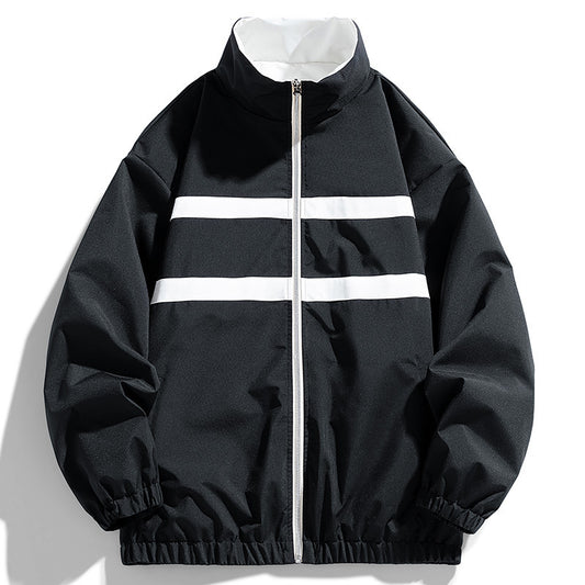 Double-sided Autumn Stand Collar Jacket For Men