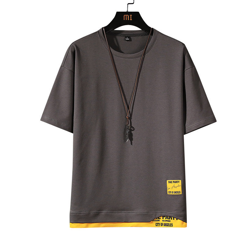 Clothes Men's Summer New Men's Short-Sleeved T-Shirts Cross-Border Men's A Substitute Fashion Brand Half-Sleeved T-Shirt