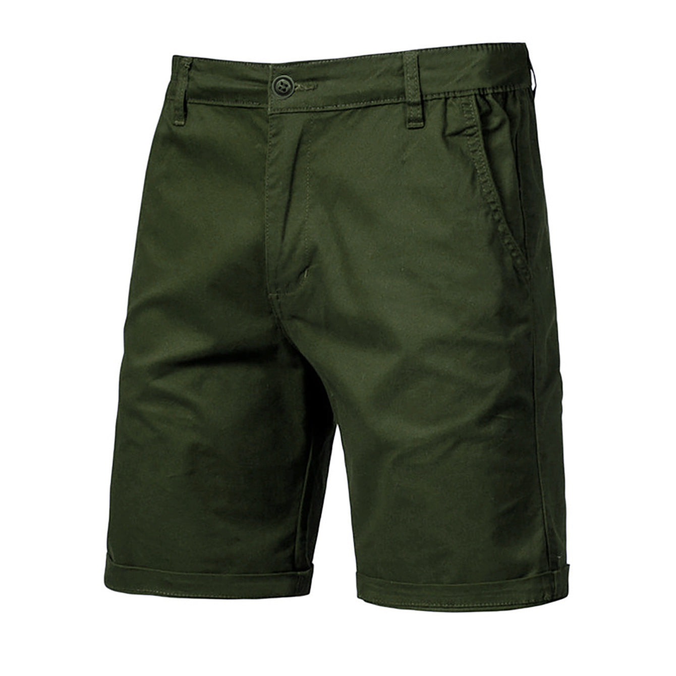 Men's Casual Straight-leg Loose Cargo Suit Shorts