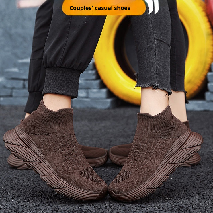 New Fly-knit Socks Shoes Breathable Lightweight