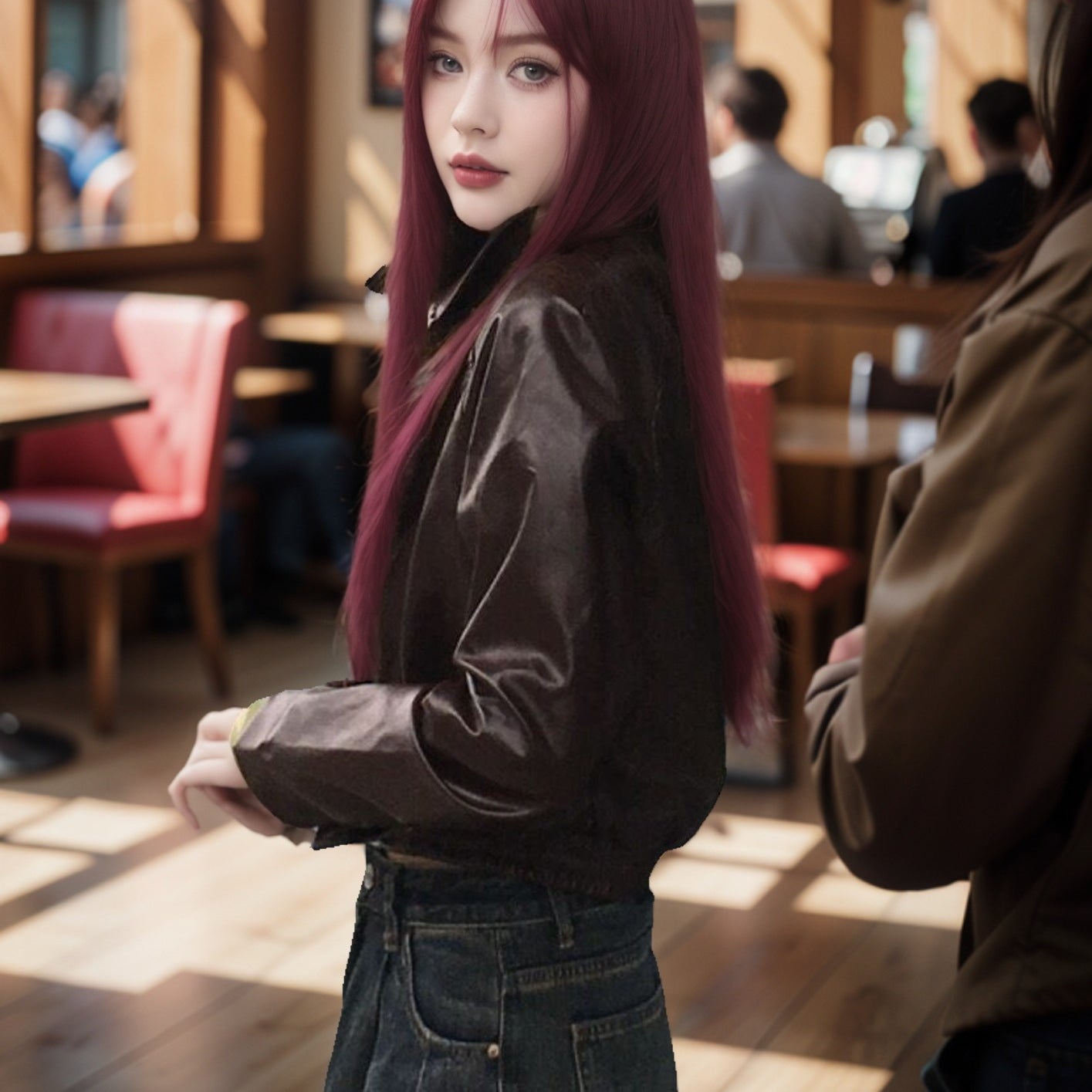 New Maillard Women's Motorcycle Clothing Cardigan Casual Jacket