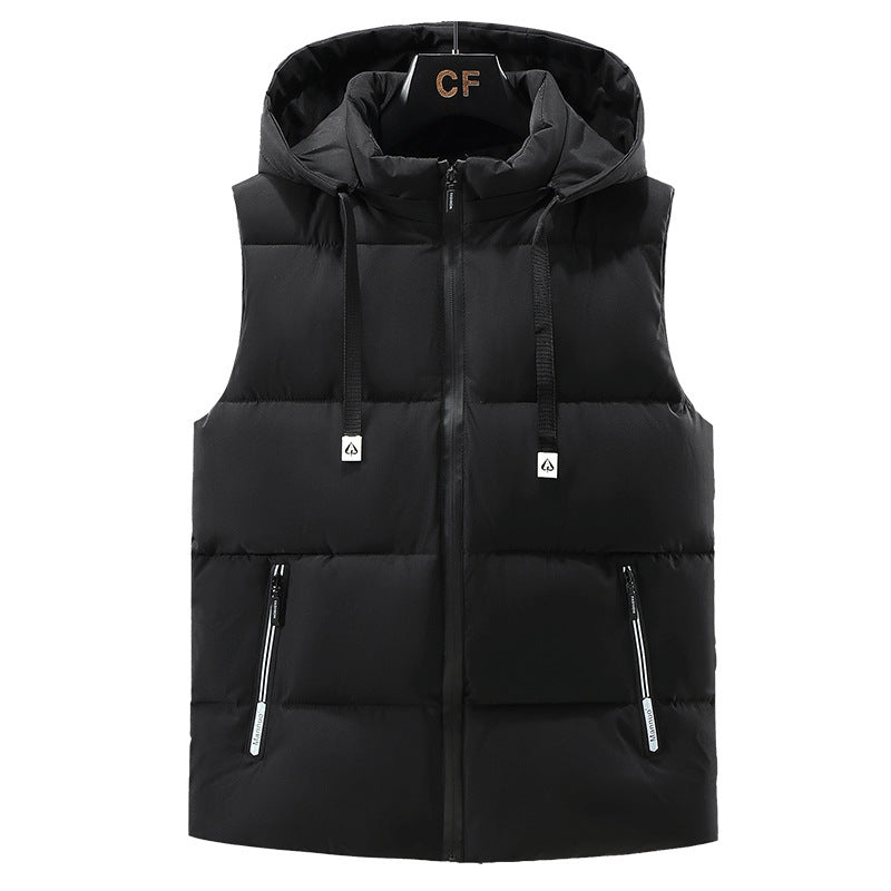Warm Thickened Solid Color Vest For Men