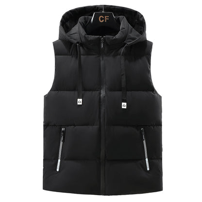 Warm Thickened Solid Color Vest For Men
