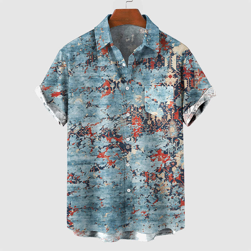 Men's Casual Loose Printed Everyday Shirts