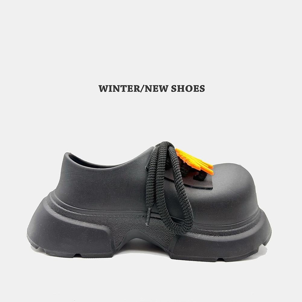 Spring Thick Soled Height Increasing Couple's Big Head Men's And Women's Casual Shoes