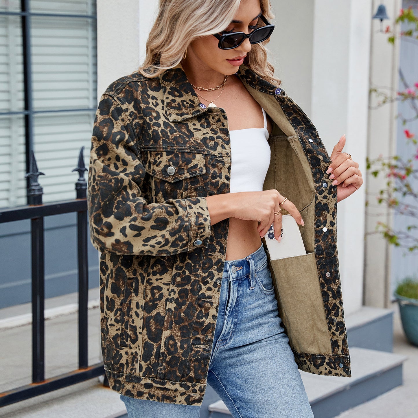 Retro Loose Denim Jacket Women