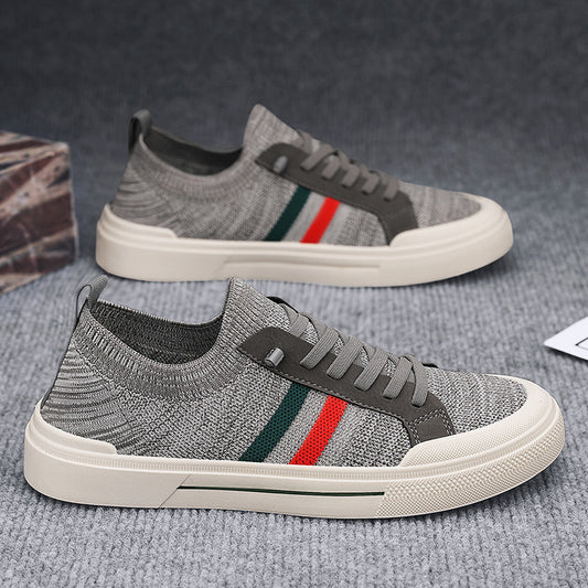 Breathable Thin Knitted Mesh Men's Casual Sneakers