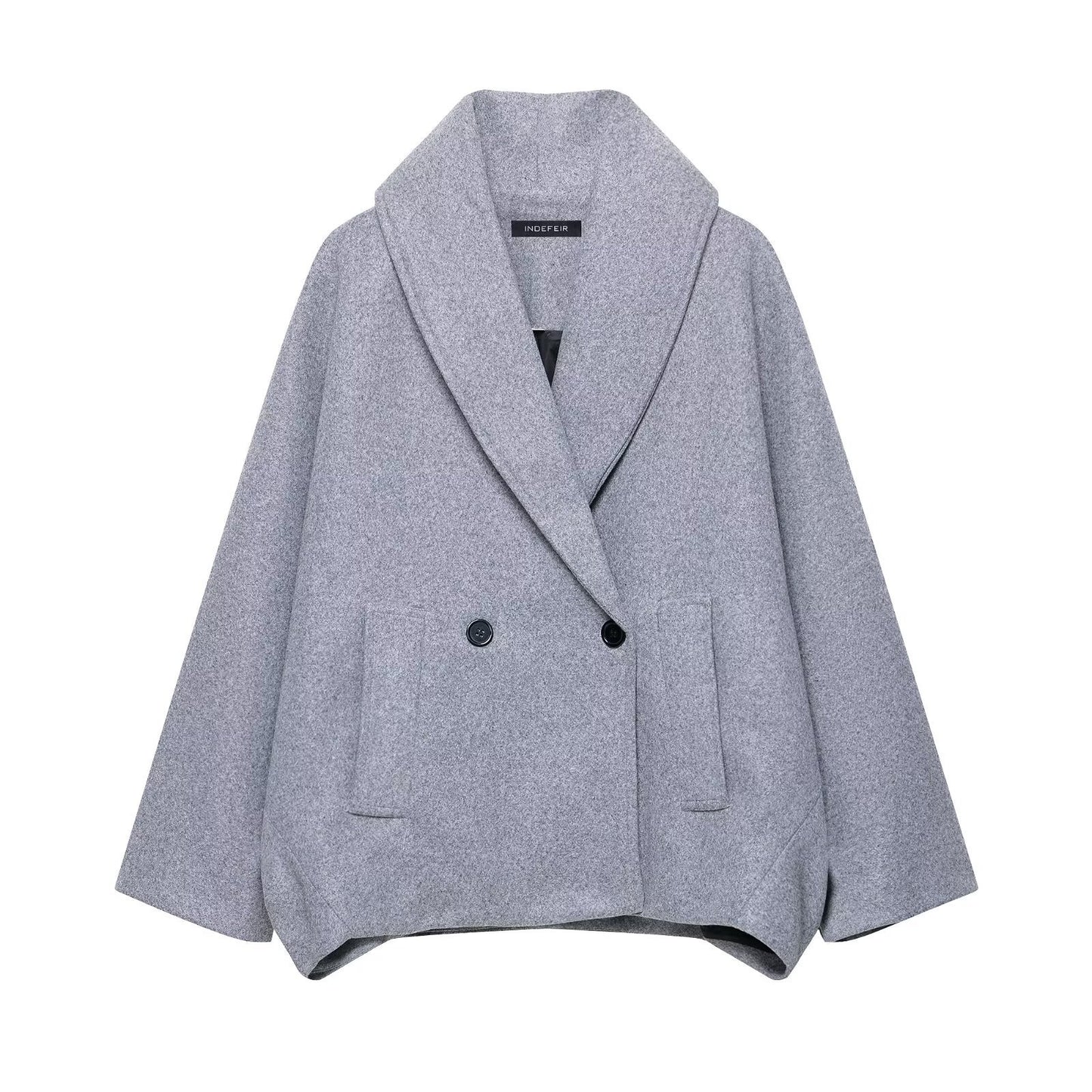 Double Breasted Double Breasted Mid-length Woolen Coat