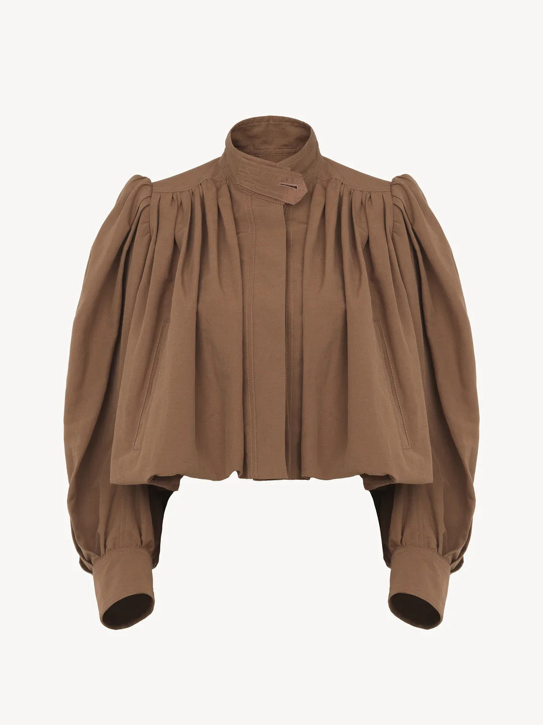 Fashion Casual All-matching Solid Color Commute Coat